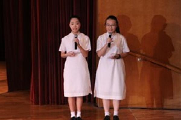 MC of the show, Marcella Lee and Nessa Leung 	